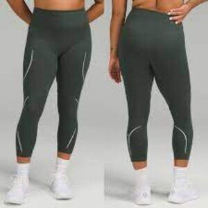 Lululemon  High-Rise Reflective  In Smoked Spruce Leggings  size 10